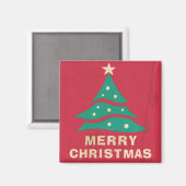 Merry kerstarecro Tree Magnet (Voorkant / Achterkant)