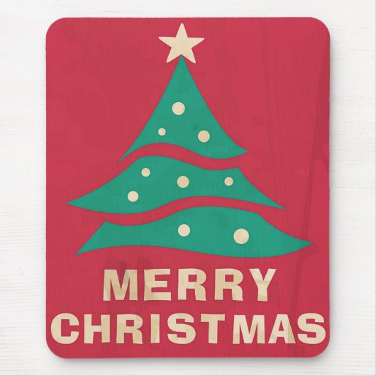 Merry kerstarestructuur muismat (Voorkant)