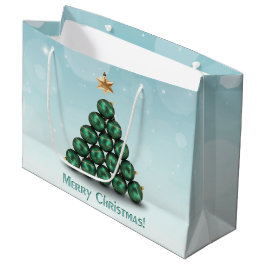 Merry kerstballen Tree Pastel Design Large Cadeautasje