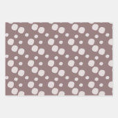 Merry kerstballen Trees Black Pink Blush Inpakpapier Vel (Voorkant 3)