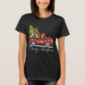 Merry Kerstbeagle Lover Santa Light Reindeer T-shirt (Voorkant)