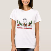 Merry Kerstbeagle Paws T-shirt (Voorkant)
