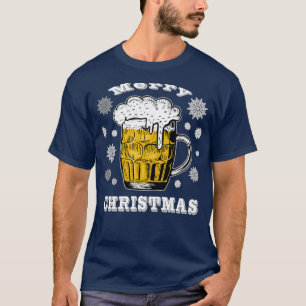 Merry Kerstbeer Snowflake T-shirt