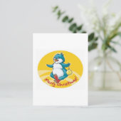 Merry Kerstbeird Feestdagenkaart (Staand voorkant)