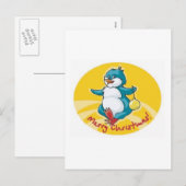 Merry Kerstbeird Feestdagenkaart (Voorkant / Achterkant)