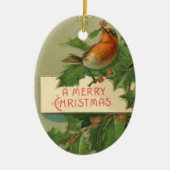 Merry Kerstbeird Ornament (Voorkant)