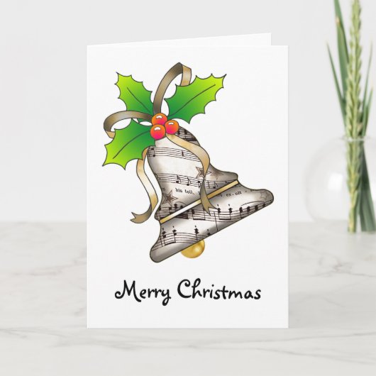 Merry Kerstbell Feestdagen Kaart (Voorkant)