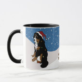 Merry KerstBernese Mountain Dog Mok (Links)