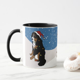 Merry KerstBernese Mountain Dog Mok