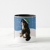 Merry KerstBernese Mountain Dog Mok (Midden)