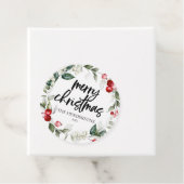 Merry KerstBerry Leaves Bedankjes Labels (In situ)