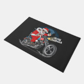 Merry Kerstbiker Santa Doormat Deurmat (Schuin)
