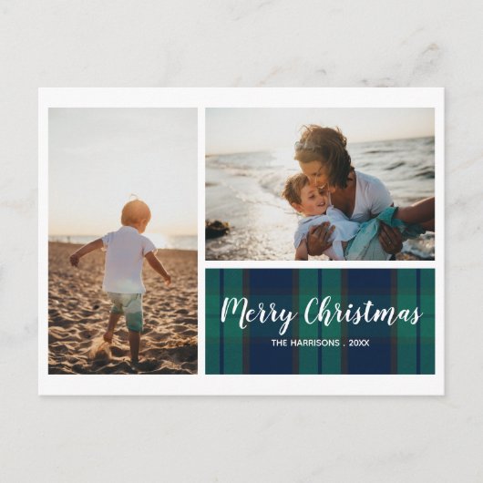 Merry KerstBlack Bekijk foto Collage Briefkaart (Voorkant)