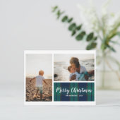 Merry KerstBlack Bekijk foto Collage Briefkaart (Staand voorkant)