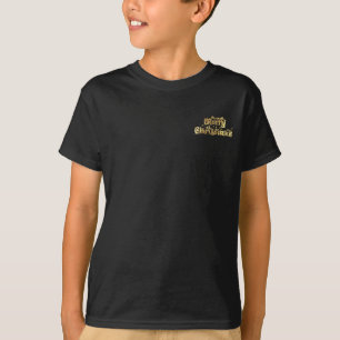 Merry KerstBlack en Gold Stars Typografie T-shirt