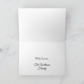 Merry KerstBlack Gold Typografie Elegant Kaart (Binnen)