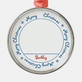 Merry KerstBlack Labrador Cardinale Dog Metalen Ornament