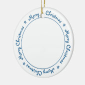 Merry KerstBlack Labrador Cute Santa Dog Keramisch Ornament (Links)