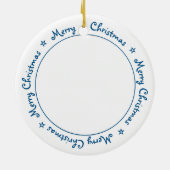 Merry KerstBlack Labrador Cute Santa Dog Keramisch Ornament (Achterkant)