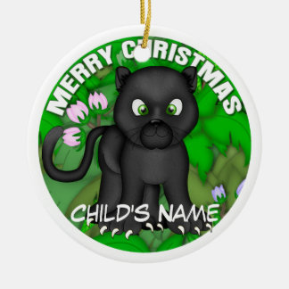 Merry KerstBlack Panther Keramisch Ornament