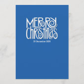 Merry Kerstblauw menu (Achterkant)