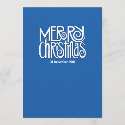 Merry Kerstblauw menu (Achterkant)