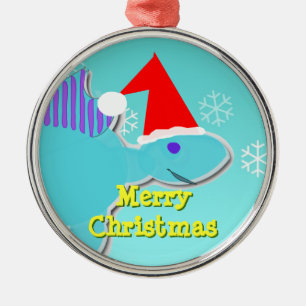 Merry Kerstblauw Stegosaurus Dino Ornament