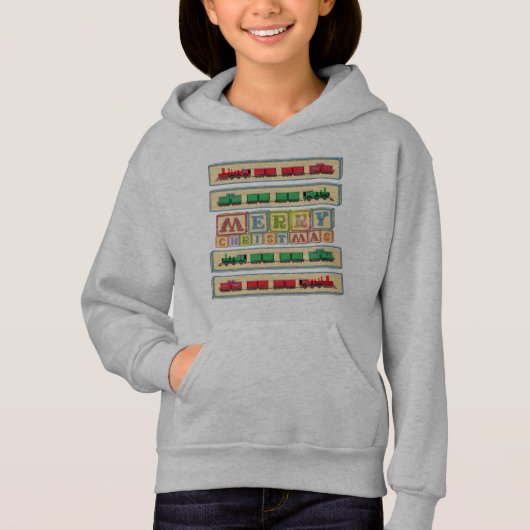 Merry KerstBlock Party Hoodie (Voorkant)