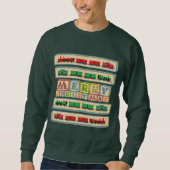 Merry KerstBlock Sweater (Voorkant)