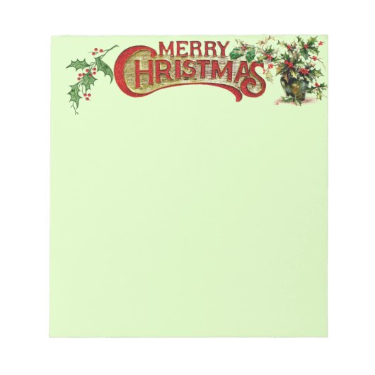 Merry-kerstblocnote Notitieblok (Voorkant)