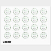MERRY Kerstbomen Familie Gift Ronde Sticker (Vel)