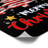 Merry kerstboom Amerikaanse vlag Funny us Vlag X Poster (Hoek)