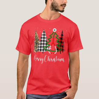 Merry kerstboom Buffalo Pset Leopard Stethos T-shirt