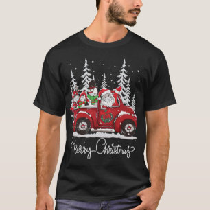 Merry kerstboom Buffalo Pset Red Truck grappig T-shirt