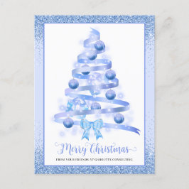 Merry kerstboom Corporate Logo Feestdagenkaart