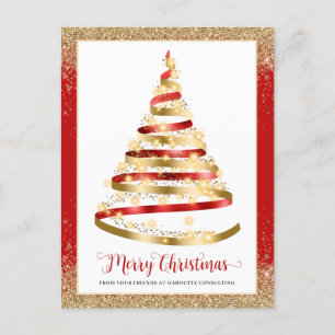 Merry kerstboom Corporate Logo Feestdagenkaart
