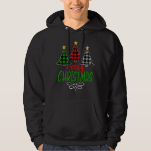 Merry kerstboom Drie Buffalo Pset Hoodie