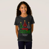 Merry kerstboom Drie Buffalo Pset T-shirt (Voorkant volledig)