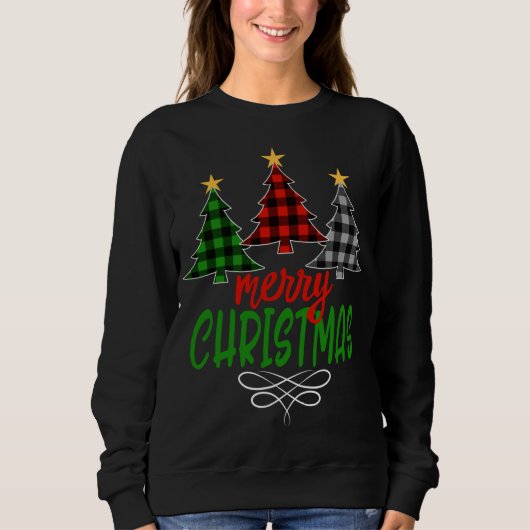 Merry kerstboom Drie Buffalo Pset Trui (Voorkant)