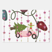 Merry kerstboom Elf Inpakpapier Vel (Voorkant 3)