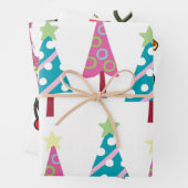 Merry kerstboom Elf Inpakpapier Vel (In situ)