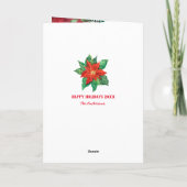 Merry kerstboom Foto Santa Green Red Feestdagen Kaart (Achterkant)