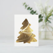 Merry kerstboom Gold look Elegant Kaart (Staand voorkant)