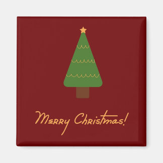 Merry kerstboom Magnet
