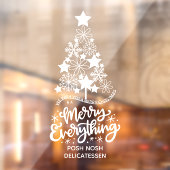 Merry kerstboom Merry Alles op maat Raamsticker (Vel 2)