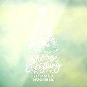 Merry kerstboom Merry Alles op maat Raamsticker (Vel 3)
