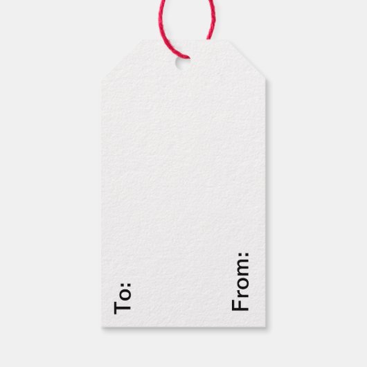 Merry kerstboom rode groene typografie cadeaulabel (Achterkant)