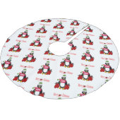 Merry kerstboom Skirt Boxing Penguin Kerstboom Rok (Gekanteld)