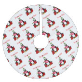 Merry kerstboom Skirt Boxing Penguin Kerstboom Rok (Voorkant)