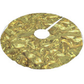 Merry kerstboom Skirt Gold Kerstboom Rok (Gekanteld)